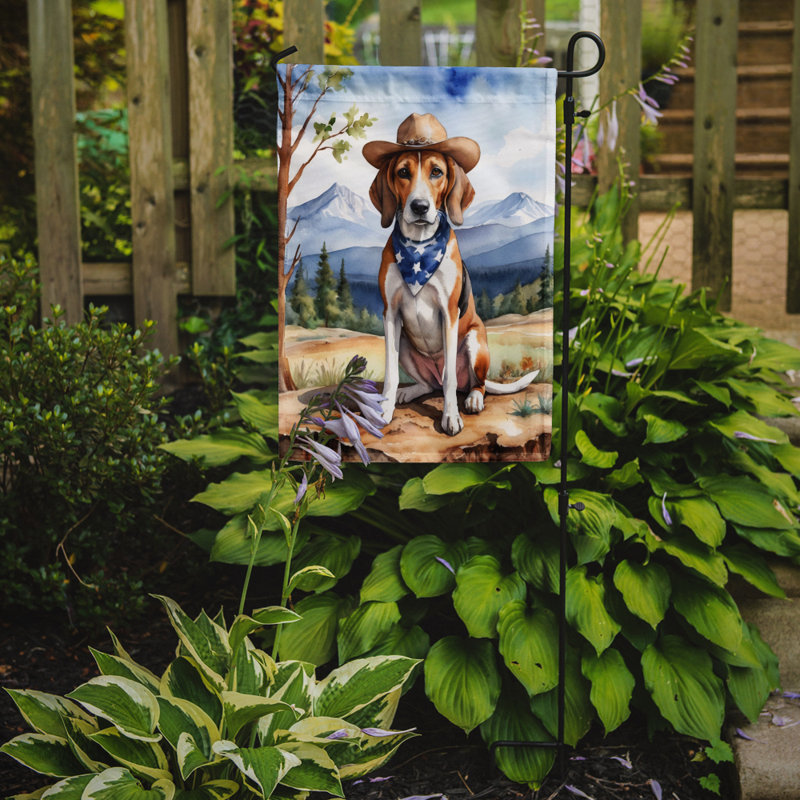 Drapeau Cowboy Welcome Garden, Foxhound américain