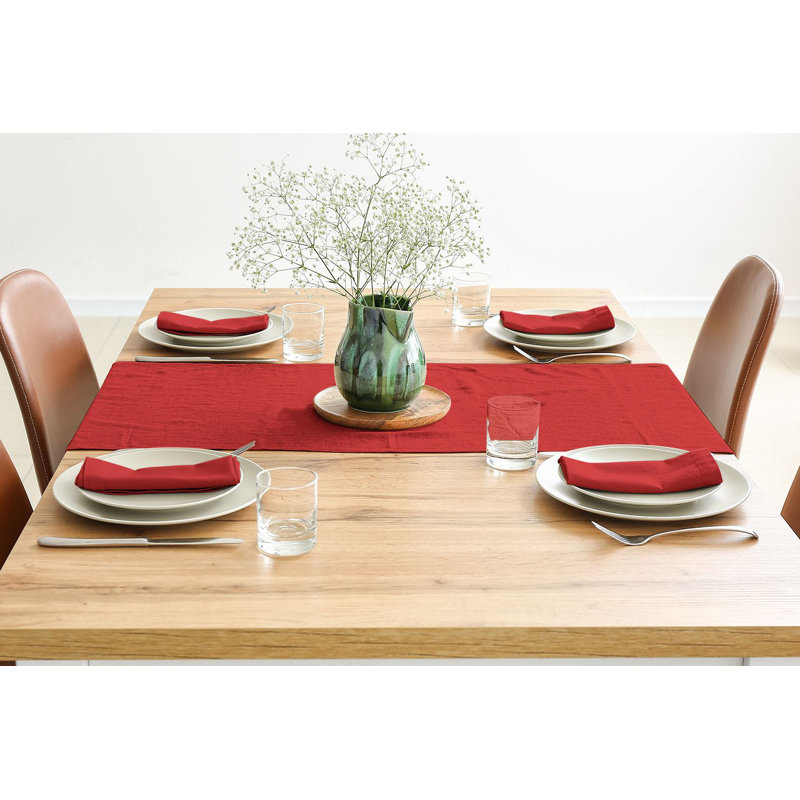 Ensemble de serviettes de table carré, L 20 po x L 20 po, Rouge