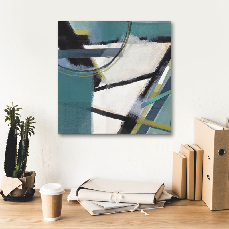  «Deconstruction» par Brittany Evans, art mural sur toile, 18 po x 18 po