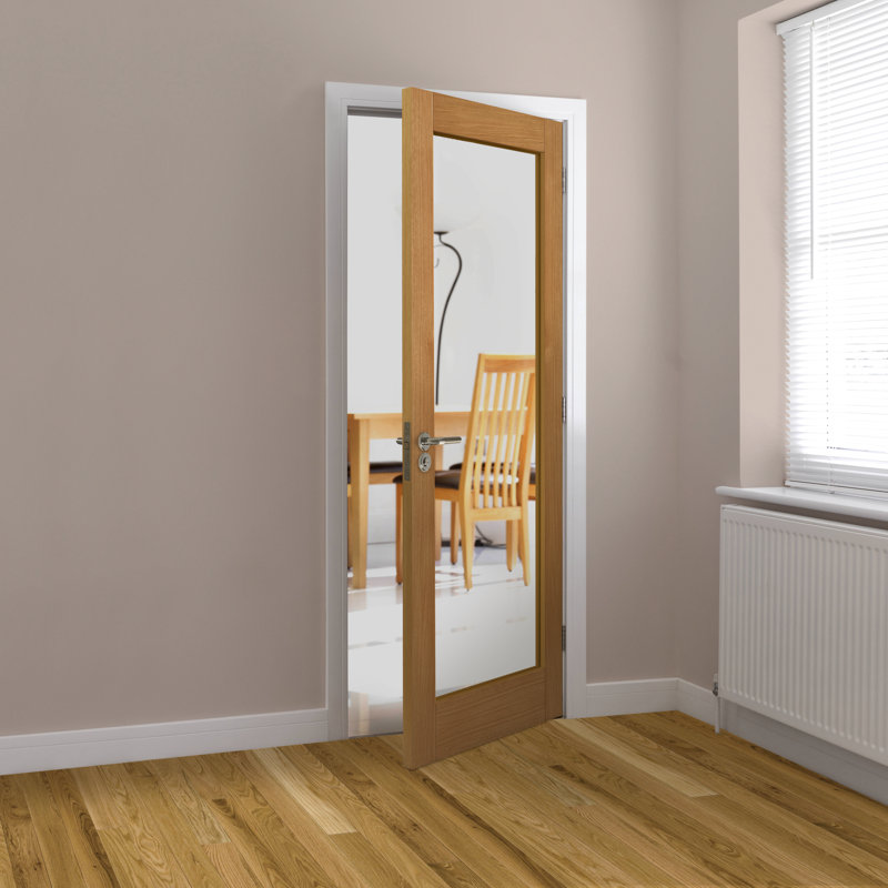 Etna Oak Internal Door Unfinished, 198.1cm H x 76.2cm W x 3.5cm D