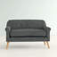 Tissu confortable et élégant LOVESEAT avec une finition à motif de boutons et une texture en losanges pour vous détendre à la maison-1596022297