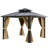Double Roof With Aluminum Frame Patio Gazebo-110537911