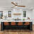 Modern Farmhouse 52 In. Flush Mount Ceiling Fan With Lights And Remote Control