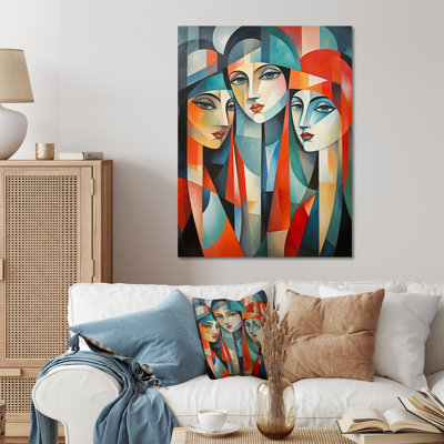 Cubisme Les Demoiselles Davignon II - impression sans cadre sur métal