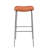 Ormond Industrial Leather Bar Stool with Recycled Steel Frame – 31" Counter Height 
