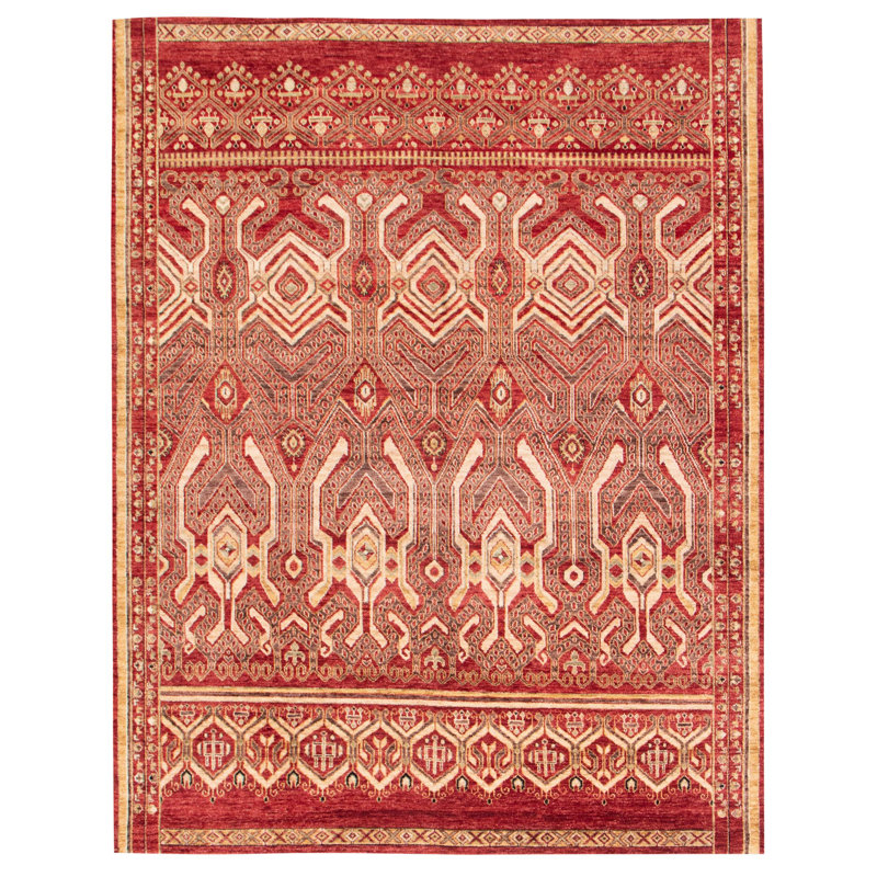 Tapis rouge Trenece 7 pi 9 po x 9 pi 9 po
