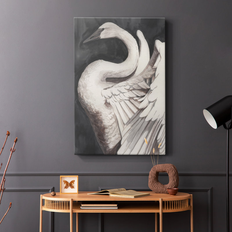 Swan Dance II -Gallery Wrarap Cavas, H 48 po x l 32 po