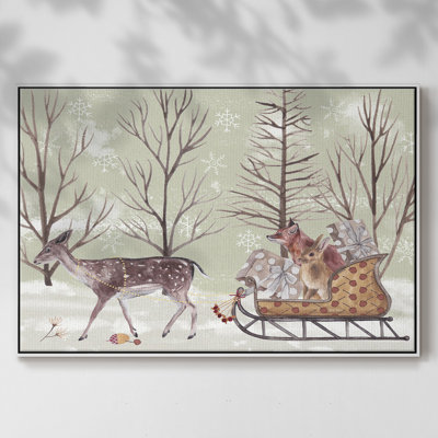 Christmas Time II, toile tendue avec châssis