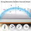 Surmatelas en mousse viscoélastique gélifiée 2 "/ 3" / 4 "pour un sommeil doux et rafraîchissant, certifié Certipur-US-1965246116-1965246126