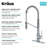 KRAUS Oletto Commercial Style Single Handle Pull Down Kitchen Faucet with QuickDock Top Mount Installation Assembly-1687068516