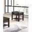 Table de bout simple en bois avec table de bout et tiroir d'appoint