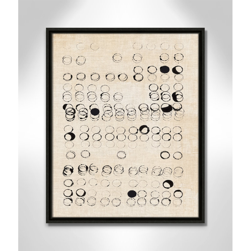 Victorine Dots and Dots Print par, H 21,5 po x l 17,5 po, Espresso