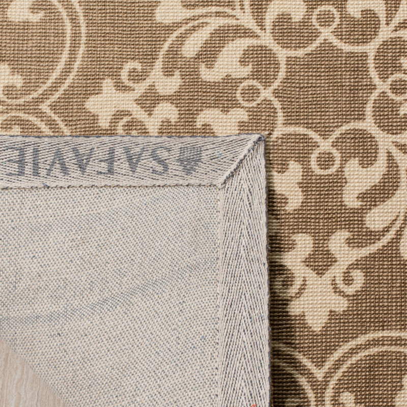 Tapis en jute tissé à la main Charing Cross Cedar Brook, Carré 6 pi