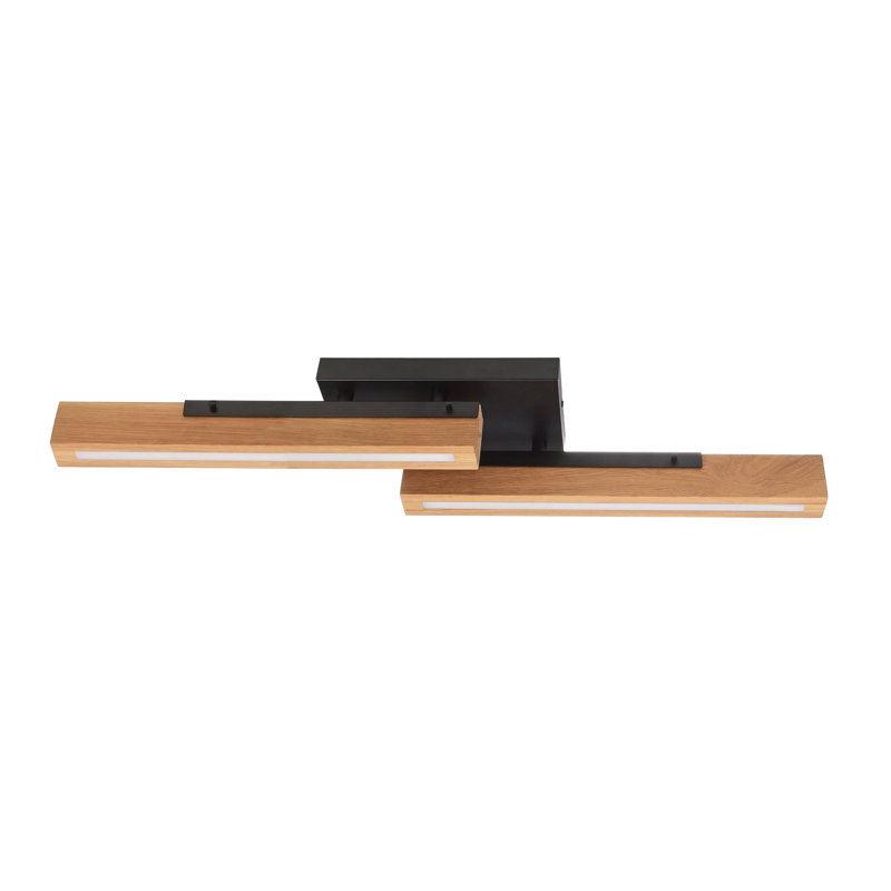 Madera Solid Wood LED Semi Flush Mount