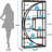 70.47"Height Industrial 5-Tier Rustic Brown Etagere Bookshelf With 8 Open Shelves Organizer For Living Room-1640872271
