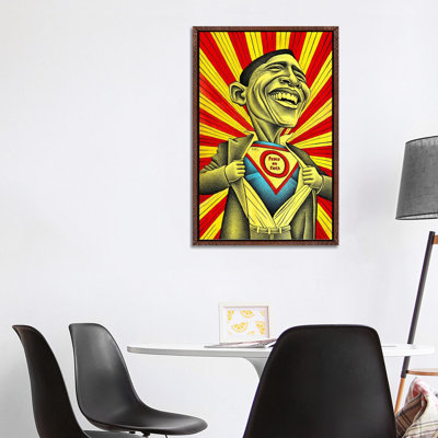 Obama Vs. The Fear by Ben Heine - Print on Canvas