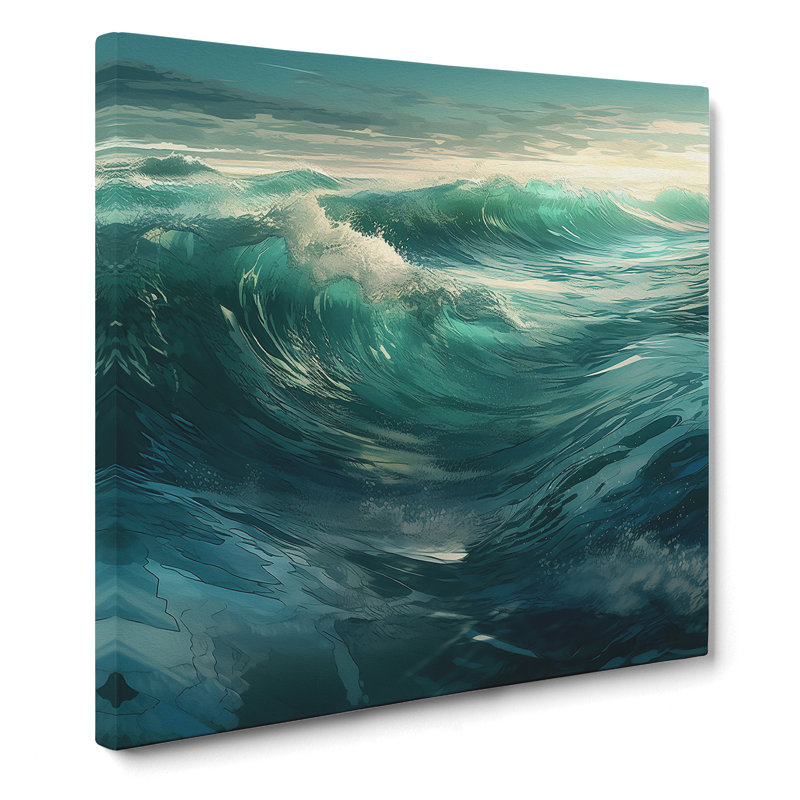 Ocean No.2 - No Frame Print, 35cm H x 35cm W x 3cm D