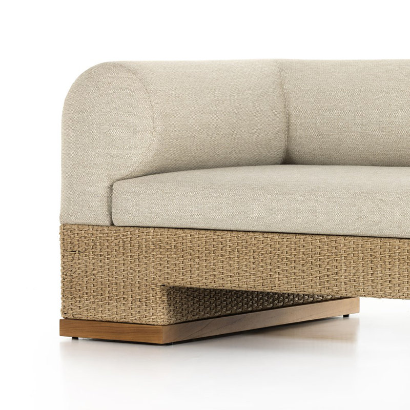 Joss Outdoor Sofa, Faye Sand, Teak