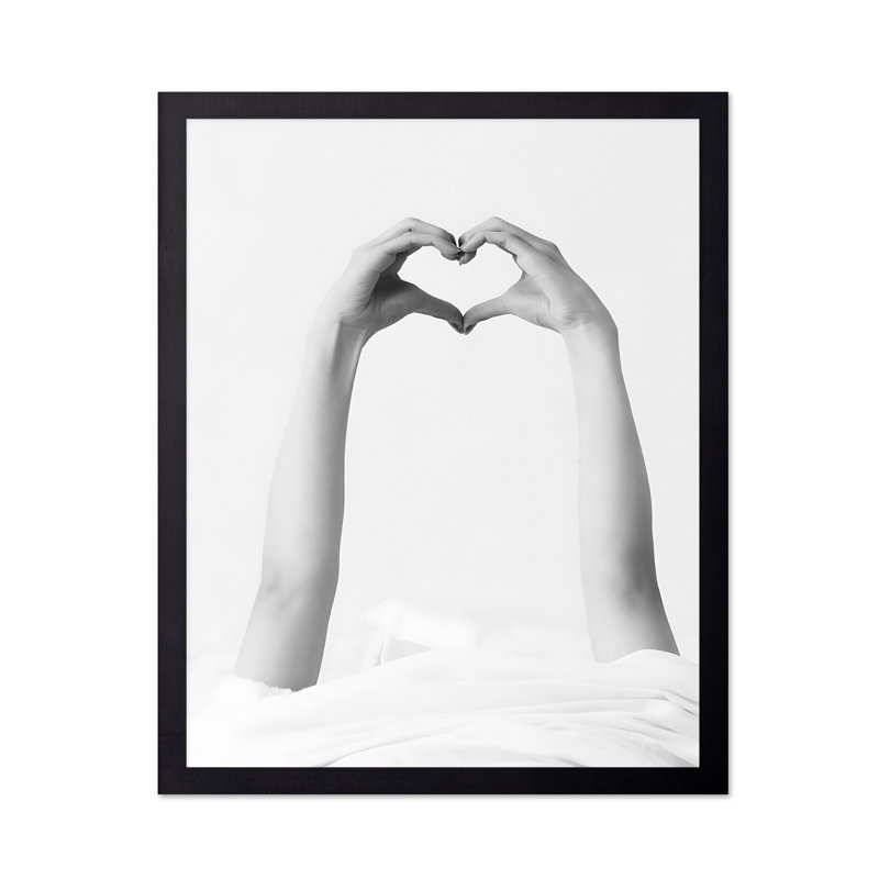 Heart Hands No2, Black Framed, Poster, 18"H x 24"W