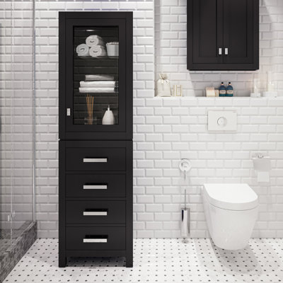 Esita Solid Wood Linen Cabinet