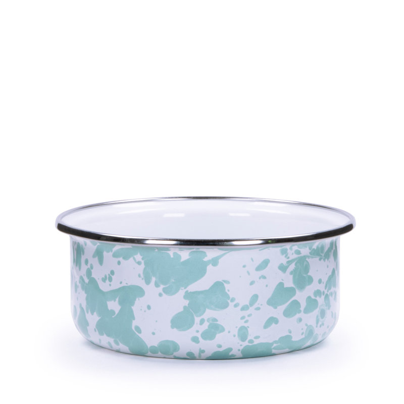Set of 4 Taupe Swirl Soup Bowls, Sea Glass