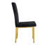 Chaises de salle à manger élégantes et confortables en velours avec des pieds en métal doré pour toutes les occasions