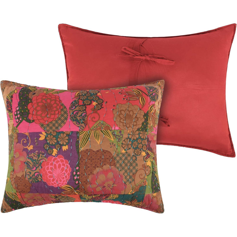 Greenland Home Fasions Jewel Red Standard Sham, 20x26, Standard
