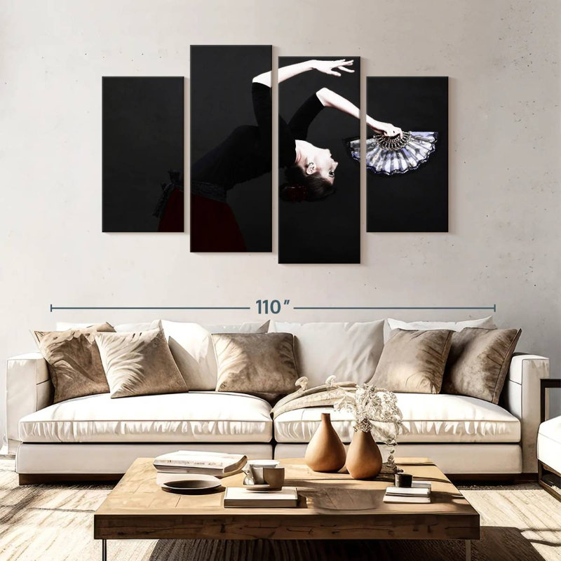 Danseuse de flamenco Enn, H 54 po x l 84 po