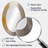 Grey Yellow Geometric Blend - Modern Oval Wall Mirror-349954954
