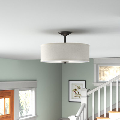 Armindo Fabric Semi Flush Mount