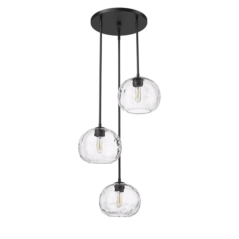 Jemnice 3 - Light Steel Dimmable Tiered Chandelier