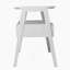 Bureau d'écriture Midcentury avec rangement - blanc