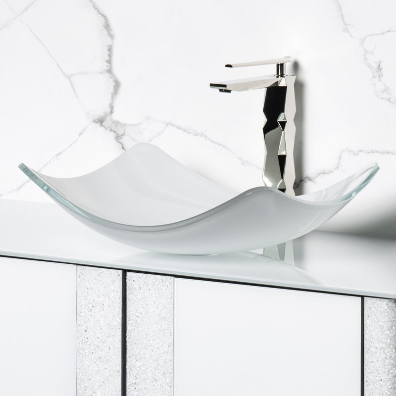 15.7'' L Bathroom Sink, White