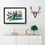 A Butterfly & Flowers - Framed Print-48208824-87665778