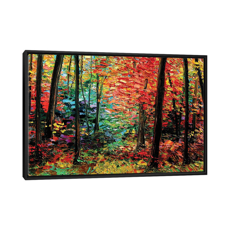 « Sparkle » par aja Trèves, reproduction d’art, Pas de tapis, H 26 po x l 18 po x P 1,5 po, Toile avec cadre noir