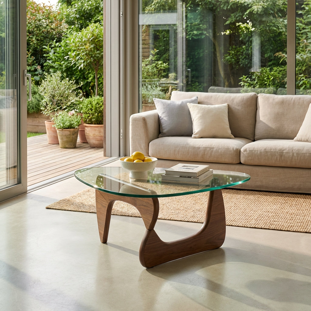 17 Stories Modern Glass and Wood Coffee Table with Sleek Design | Wayfair