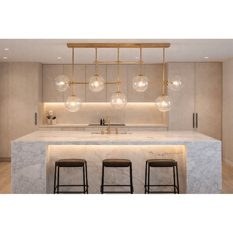 Shadowline 7-Globe Linear Chandelier