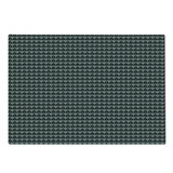 Ambesonne Monochrome Cutting Board Large Size Lace Looking Mesh Design Charcoal Grey and White