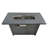 Outdoor Fire Pit Table In Steel, Gray, 50000 , 25''H X 42''W, Propane & Natural Gas, Rust And Heat , Lid Included, Cover Gray Output, Heatproof, Included