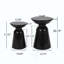 Outdoor Iron Side Tables With Flared Design, Set Of 2-1621439958