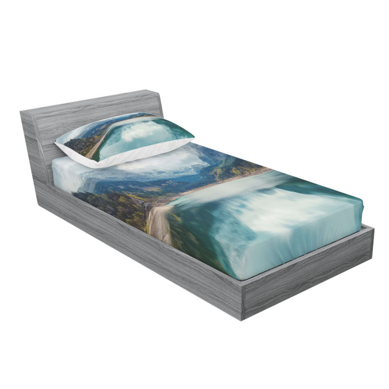 Microfiber Sheet Set, Twin Sheet Set with Fitted Sheet