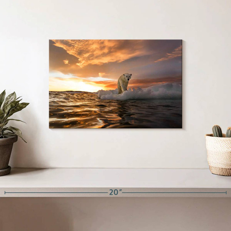 Crowle Polar Bear Iceberg Walk, 8" H x 12" W