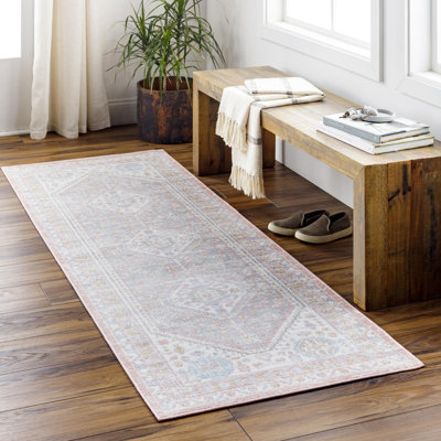 Benfield Machine Washable  Rose Area Rug