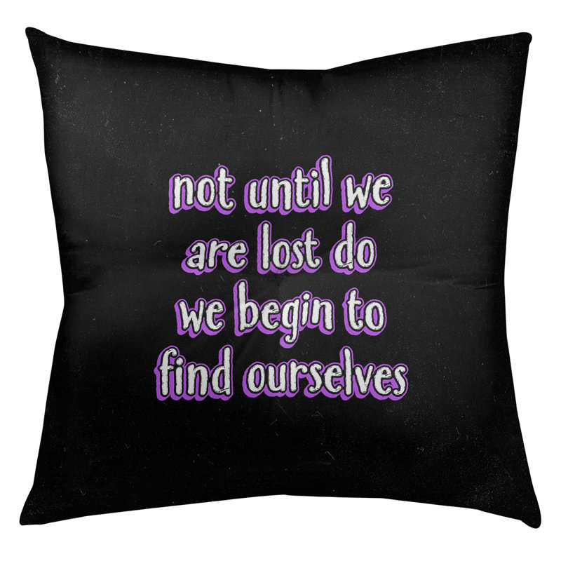 Coussin décoratif intérieur/extérieur find vous, Mauve, 26 po x 26 po