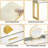 Foivos Makeup Vanity Desk with Mirror and Stool-28280496