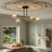 Rensselear 4-Light metal Modern Linear Sputnik Chandelier