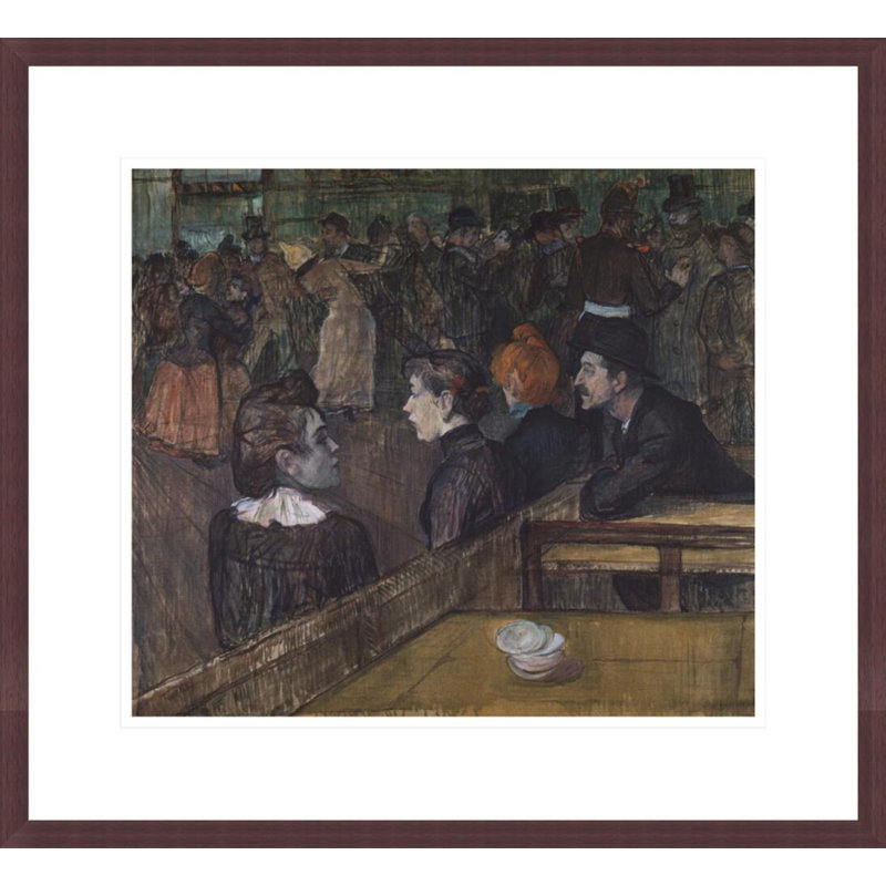 «Moulin de la Galette» par Henri de Toulouse-Lautrec, impression giclée encadrée, H 17,75 po x l 19,39 po
