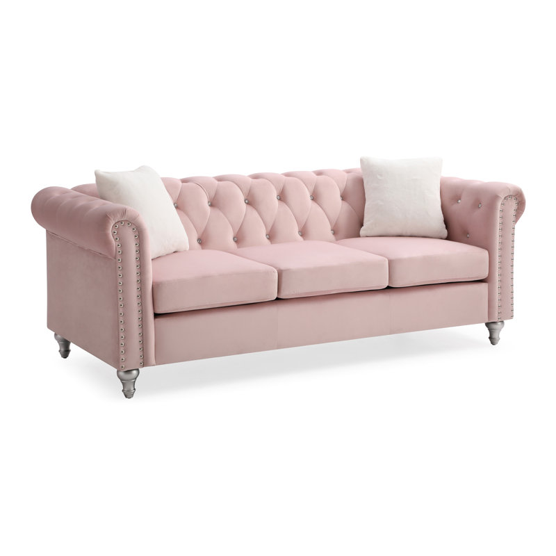 Canapé Paige G829A-S, BLEU, Rose