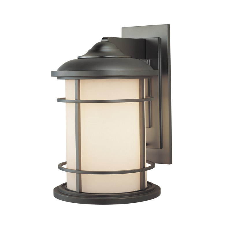 Lighthouse Small Lantern from Generation Lighting , 11.125" H x 4.5" W x 6.25" D, Burnished Bronze