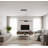 2-Light Black Tubed Pendant With A Gold Interior
